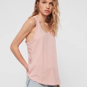 All Saints Pink Orvi Vest Tank in Size Med